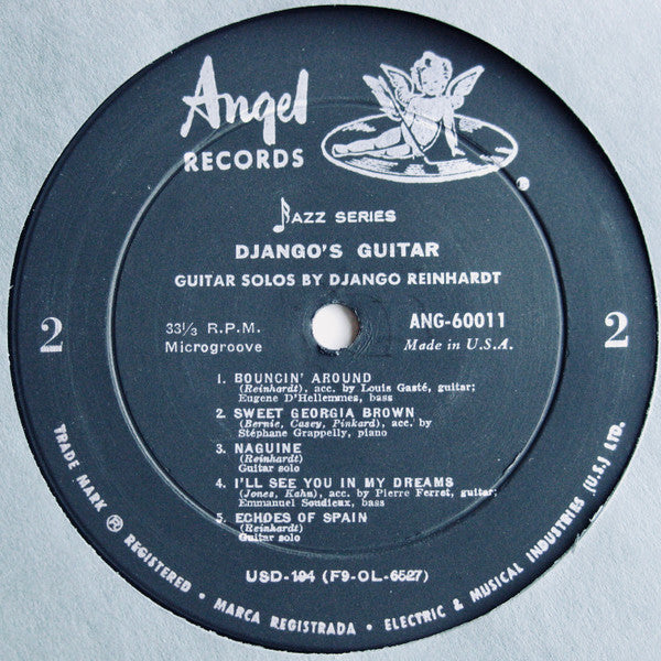 Django Reinhardt : Django's Guitar (10", Comp)