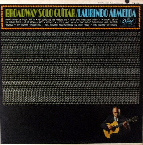 Laurindo Almeida : Broadway Solo Guitar (LP, Album, Mono, Scr)