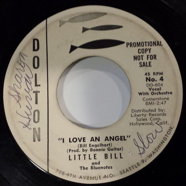 Little Bill And The Bluenotes : I Love An Angel (7", Single, Promo)