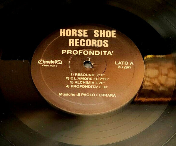 Paolo Ferrara : Profondità (2xLP, Album, Ltd, Num, RE)
