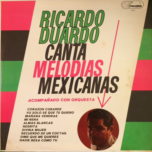 Ricardo Duardo : Ricardo Duardo Canta Melodias Mexicanas (LP)