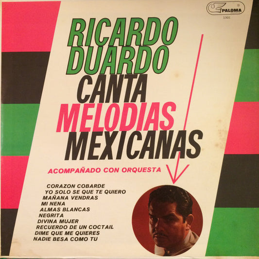 Ricardo Duardo : Ricardo Duardo Canta Melodias Mexicanas (LP)
