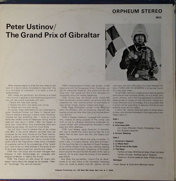 Peter Ustinov : The Grand Prix Of Gibraltar (LP)
