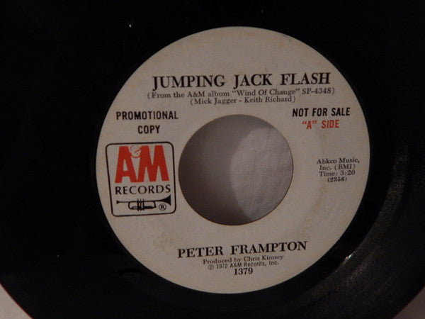 Peter Frampton : Jumping Jack Flash / Oh For Another Day (7", Single, Promo)