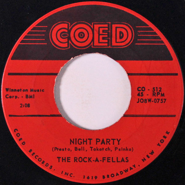 Eddie Bell And The Rock-A-Fellas (2) / The Rock-A-Fellas (2) : Countin' The Days / Night Party (7")