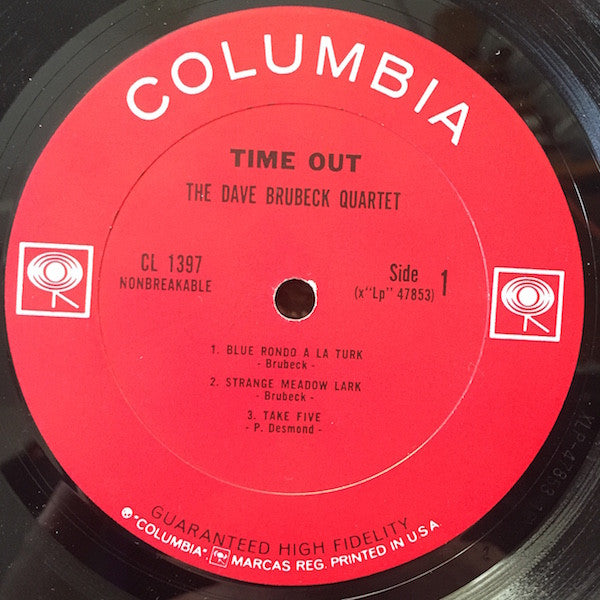 The Dave Brubeck Quartet : Time Out (LP, Album, Mono, RE)