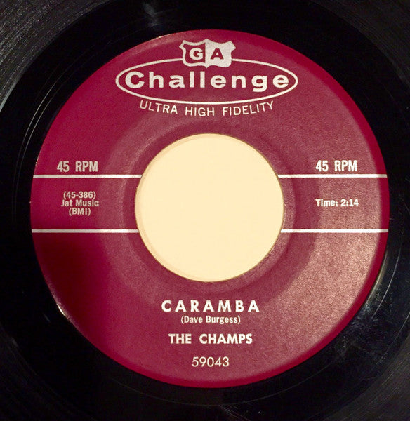 The Champs : Caramba / Moonlight Bay (7", Single)