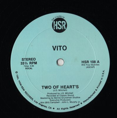 Vito* : Two Of Heart's (12")