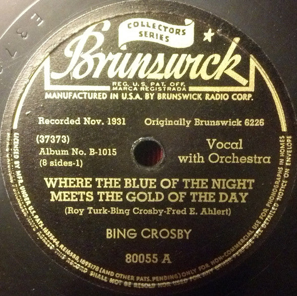 Bing Crosby : A Collection Of Early Recordings Volume 2 (4xShellac, 10", Album, Comp)
