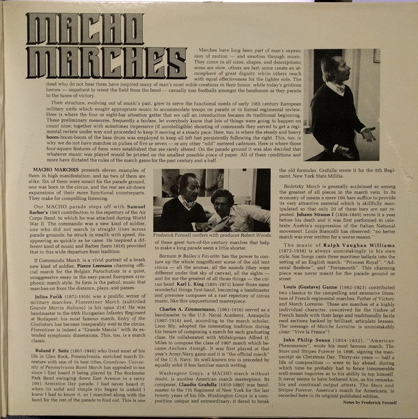 Frederick Fennell, The Cleveland Symphonic Winds : Macho Marches (LP, Album)