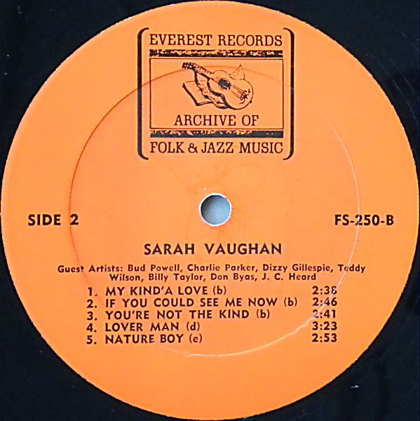 Sarah Vaughan : Sarah Vaughan (LP, Comp, "Si)