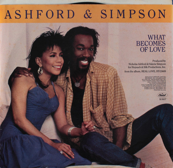 Ashford & Simpson : What Becomes Of Love (7", Single, Promo)