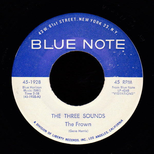 The Three Sounds : The Frown / It Was A Very Good Year (7", Single)