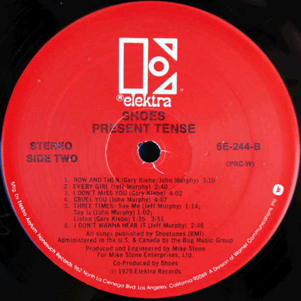 Shoes : Present Tense (LP, Album, PRC)