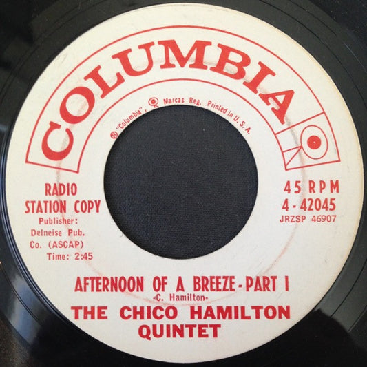 The Chico Hamilton Quintet : Afternoon Of A Breeze (7", Promo)