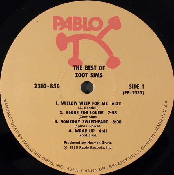 Zoot Sims : The Best Of Zoot Sims (LP, Comp)