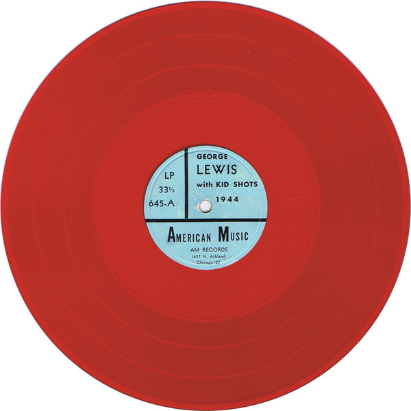George Lewis (2) With Kid Shots* : American Music By George Lewis With Kid Shots (10", Album, Red)