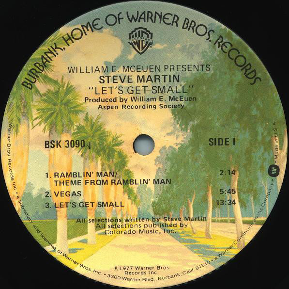 Steve Martin (2) : Let's Get Small (LP, Album, Jac)