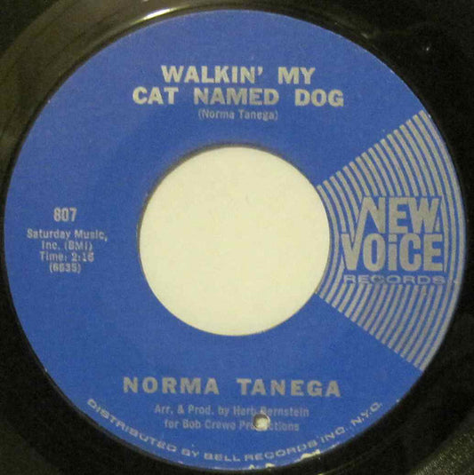 Norma Tanega : Walkin' My Cat Named Dog (7", Single)