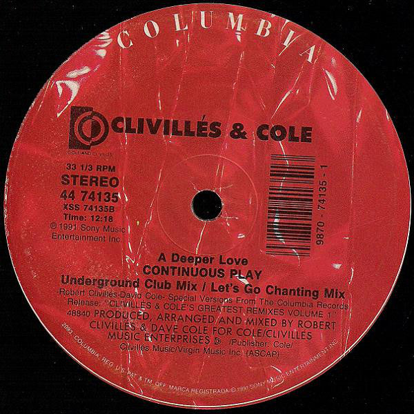 Clivillés & Cole : Pride (In The Name Of Love) (12")