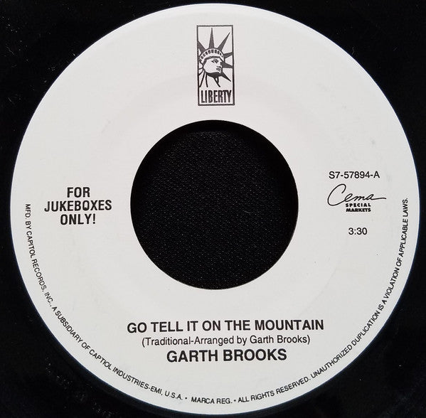 Garth Brooks : Go Tell It On The Mountain (7", Jukebox)