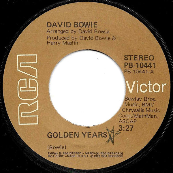 David Bowie : Golden Years (7", Single, Jac)