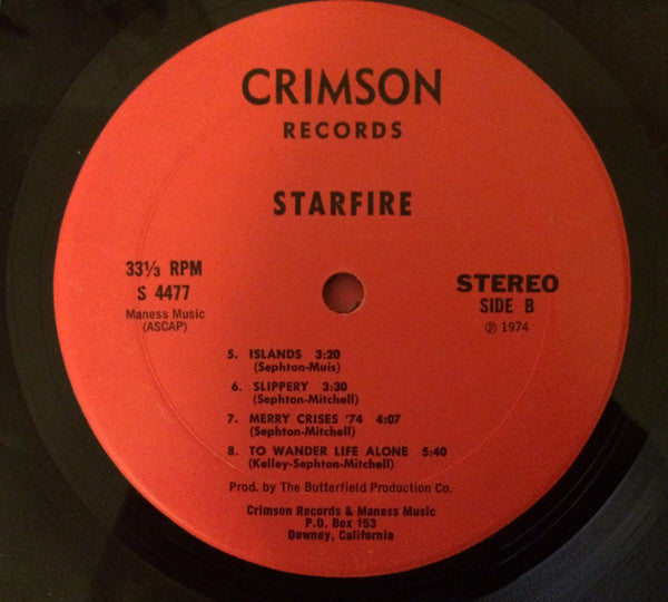 Starfire (4) : Starfire (LP, Album)