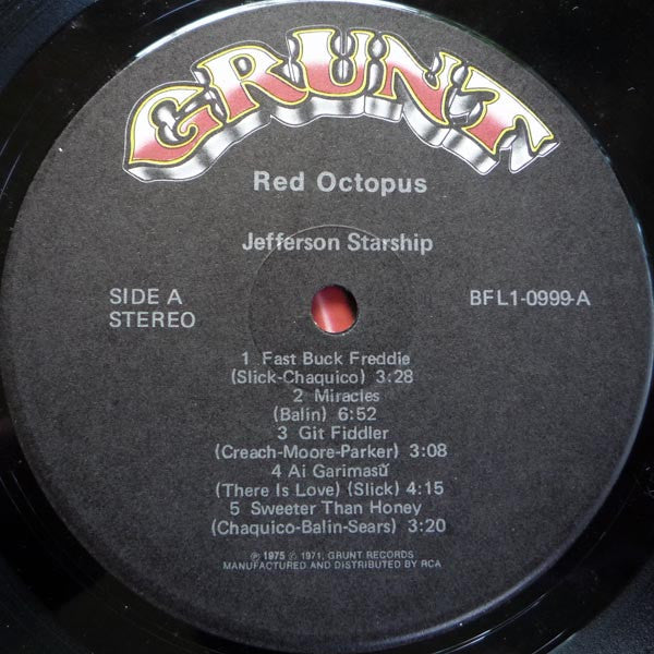 Jefferson Starship : Red Octopus (LP, Album, Ind)