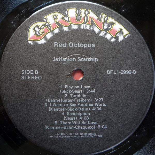 Jefferson Starship : Red Octopus (LP, Album, Ind)