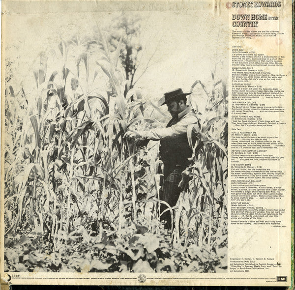 Stoney Edwards : Down Home In The Country (LP)