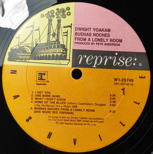 Dwight Yoakam : Buenas Noches From A Lonely Room (LP, Album, Club, Car)