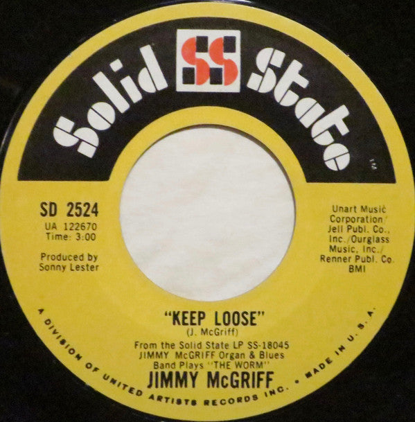Jimmy McGriff : The Worm / Keep Loose (7", Styrene, Mon)