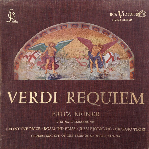 Verdi* - Fritz Reiner ⋆ Vienna Philharmonic* ⋆ Leontyne Price ⋆ Rosalind Elias ⋆ Jussi Björling ⋆ Giorgio Tozzi ⋆ Society Of The Friends Of Music, Vienna* : Requiem (2xLP, Sli + Box, Album)