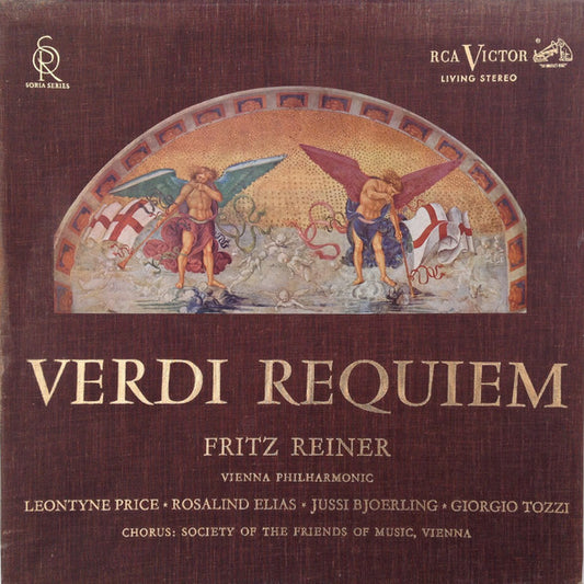 Verdi* - Fritz Reiner ⋆ Vienna Philharmonic* ⋆ Leontyne Price ⋆ Rosalind Elias ⋆ Jussi Björling ⋆ Giorgio Tozzi ⋆ Society Of The Friends Of Music, Vienna* : Requiem (2xLP, Sli + Box, Album)