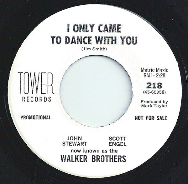 John Stewart & Scott Engel : I Only Came To Dance With You (7", Single, Mono, Promo)