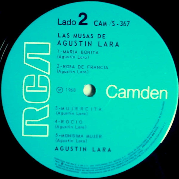 Agustin Lara : Las Musas De Agustín Lara (LP, Album)