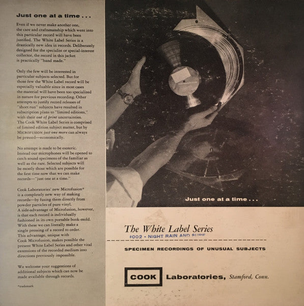 Emory Cook : Night Rain And Surf (LP)