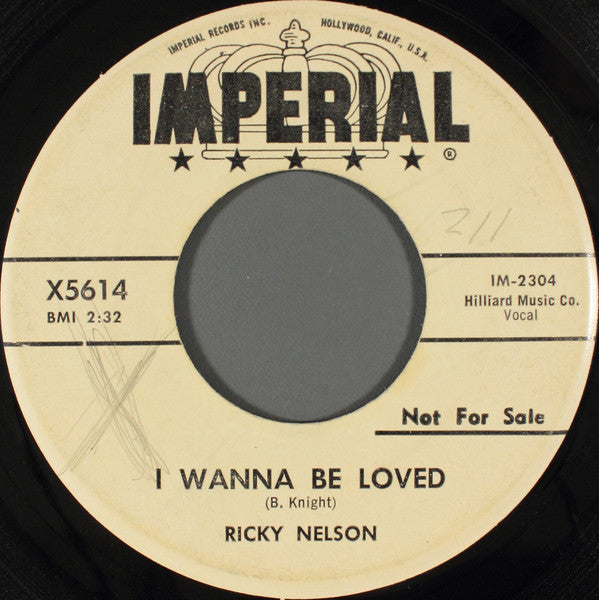 Ricky Nelson (2) : Mighty Good (7", Promo)