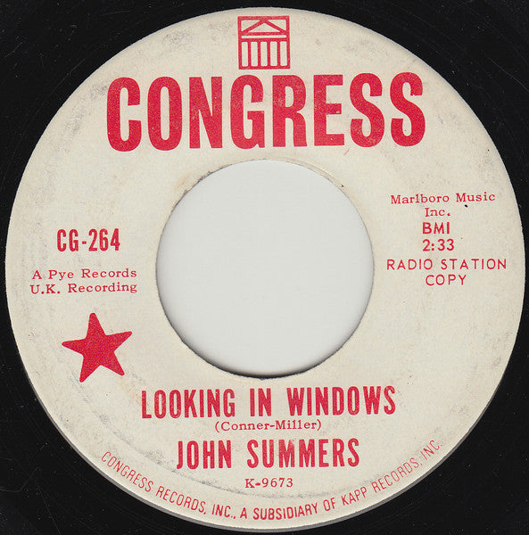 John Summers : Looking In Windows (7", Promo)