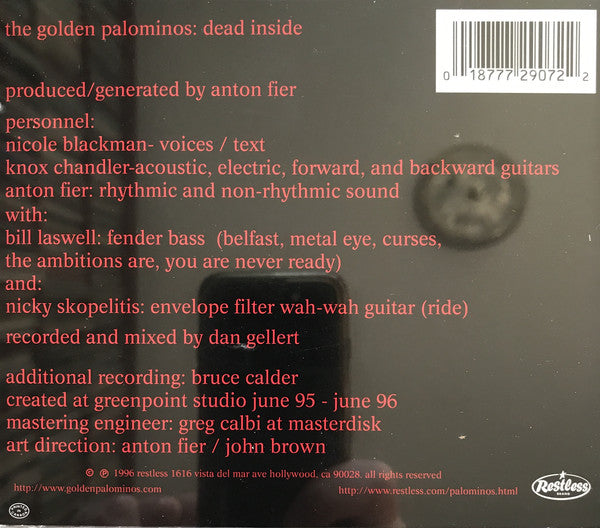 The Golden Palominos : Dead Inside (CD, Album)