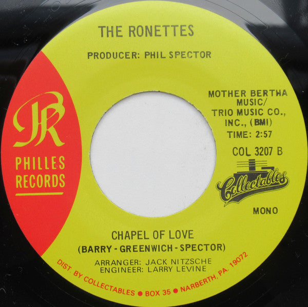 The Ronettes : Do I Love You? / Chapel Of Love (7", Single, Mono, RE)