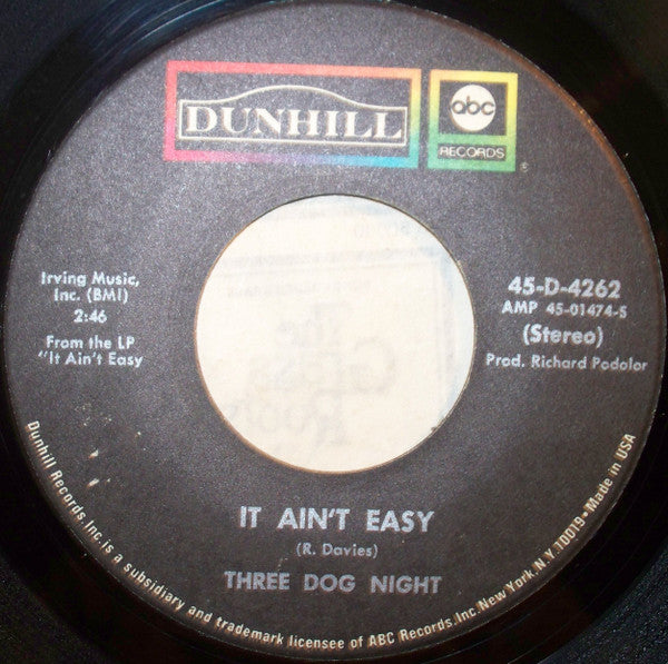 Three Dog Night : One Man Band (7")