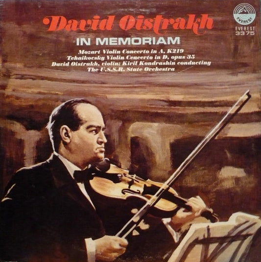 David Oistrakh*, The USSR State Orchestra*, Kiril Kondrashin : David Oistrakh - In Memoriam (LP, Comp)