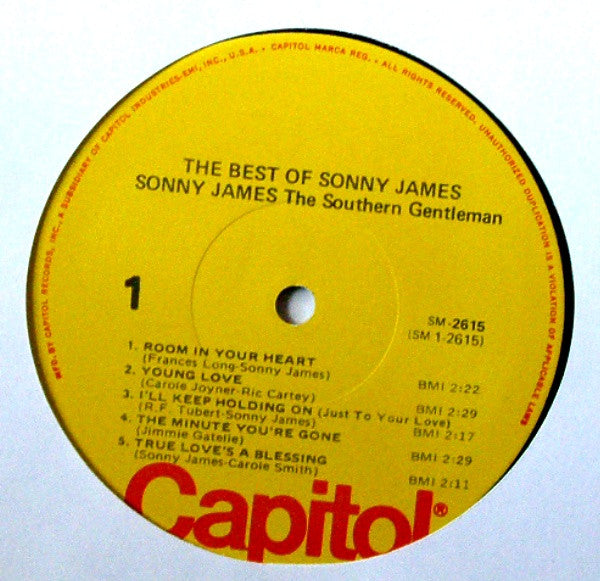 Sonny James : The Best of Sonny James (LP, Comp, RE)