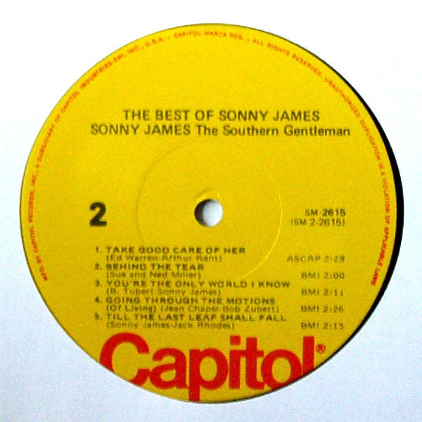 Sonny James : The Best of Sonny James (LP, Comp, RE)