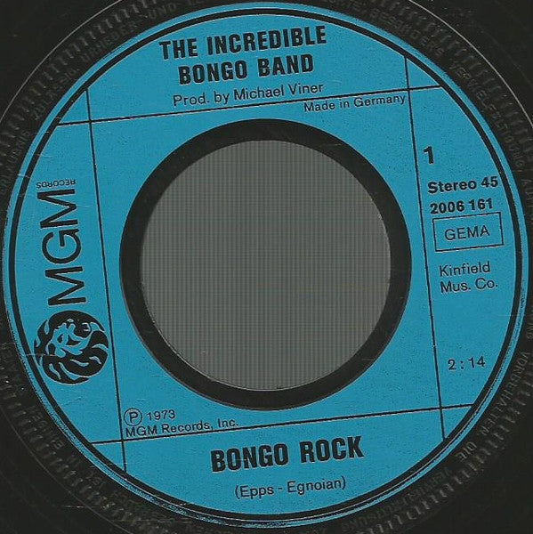 The Incredible Bongo Band : Bongo Rock (7", Single)