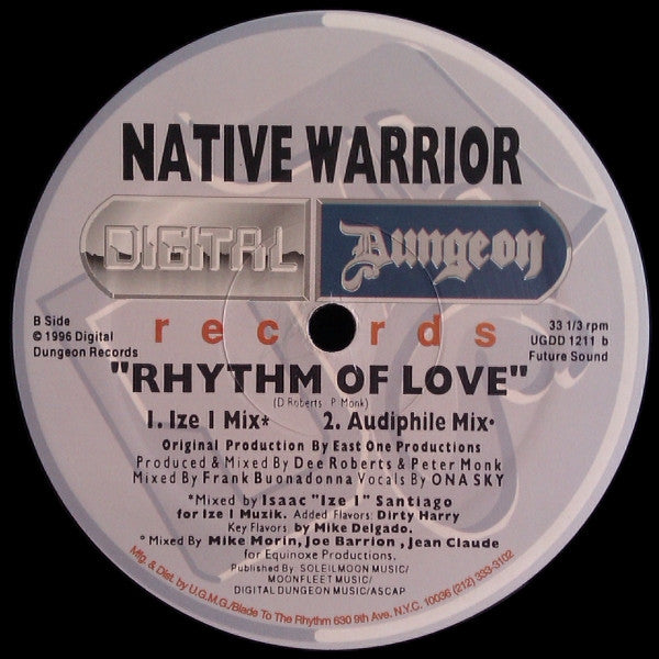 Native Warrior : Rhythm Of Love (12")