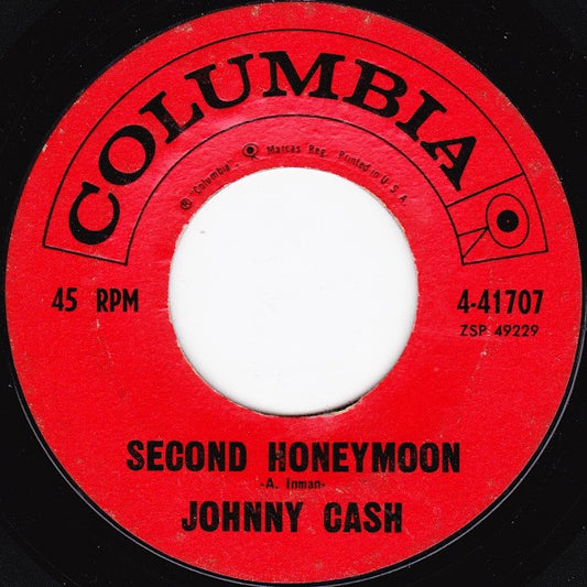 Johnny Cash : Second Honeymoon (7", Single, Styrene, Hol)