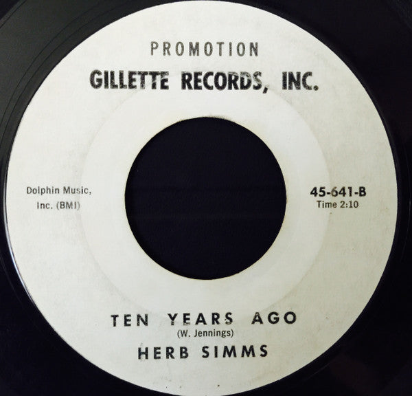 Herb Simms* : Walk The Floor (7", Single, Promo)