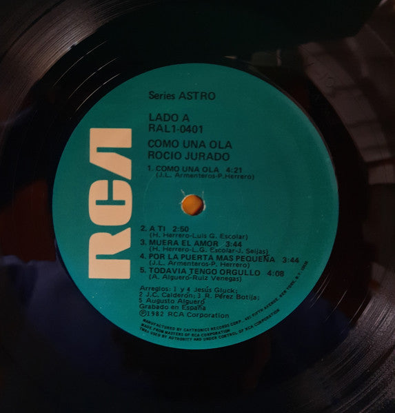 Rocio Jurado : Como Una Ola (LP, Album)